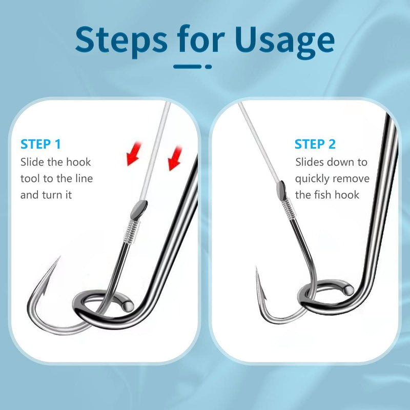 BLAAROOM Quick Fish Hook Remover Tool 3 Set Fishhook Easy Removal Detacher for Fishing Accessories Stainless Steel Fish Hook Disconnect Extractor Device Gadgets Kit - BeesActive Australia