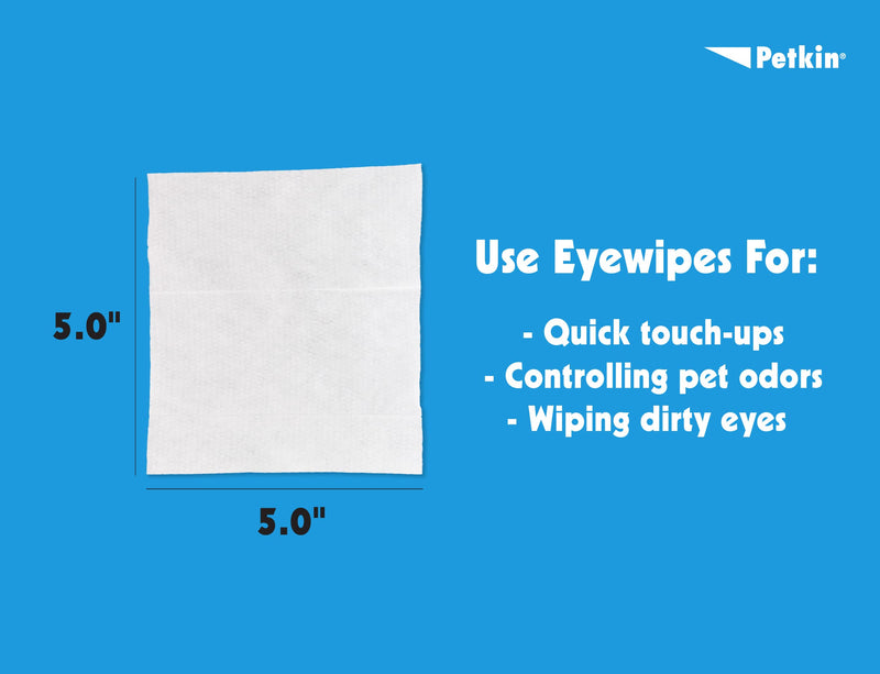 Petkin Kitty Eye Wipes, 40 Moist Wipes - Gentle Eye Cleaning Wipes Remove Dirt, Discharge, & Tear Stains - Safe, Convenient, Easy to Use Pet Wipes for Cats & Kittens - Ideal for Home or Travel - BeesActive Australia
