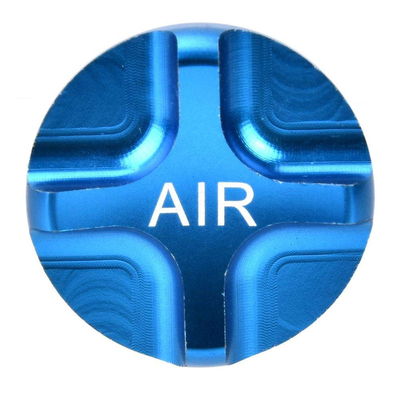 Vbest life Bicycle Valve Cover, Aluminium Alloy Bicycle Suspension Fork Front Fork Airtight Valve Cover Bike Axxessory(Blue) - BeesActive Australia