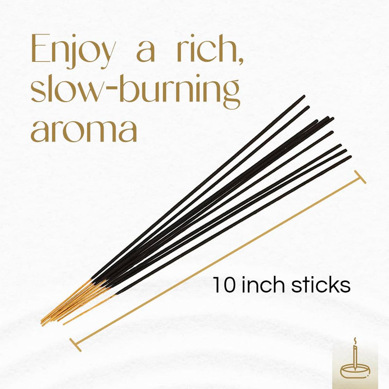 Gonesh - Extra Rich Scented Incense Sticks - Non-Toxic 10” Slow Burn Aromatic Sticks - Patchouli - 100 Pack Single 100-Stick Pack - BeesActive Australia