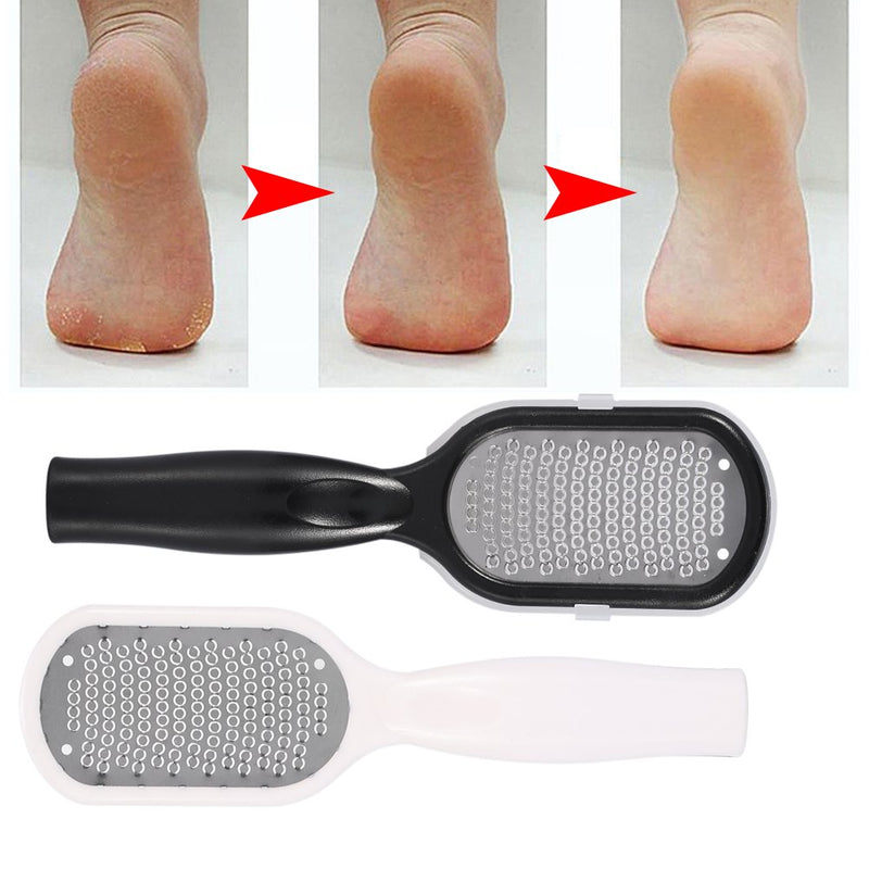 Professional Foot File Scraper, Foot Grater, Removing Hard Dead Skin Callus Feet Calluses Corneal Pedicure Rasp Tool, 2 Colors(White) White - BeesActive Australia