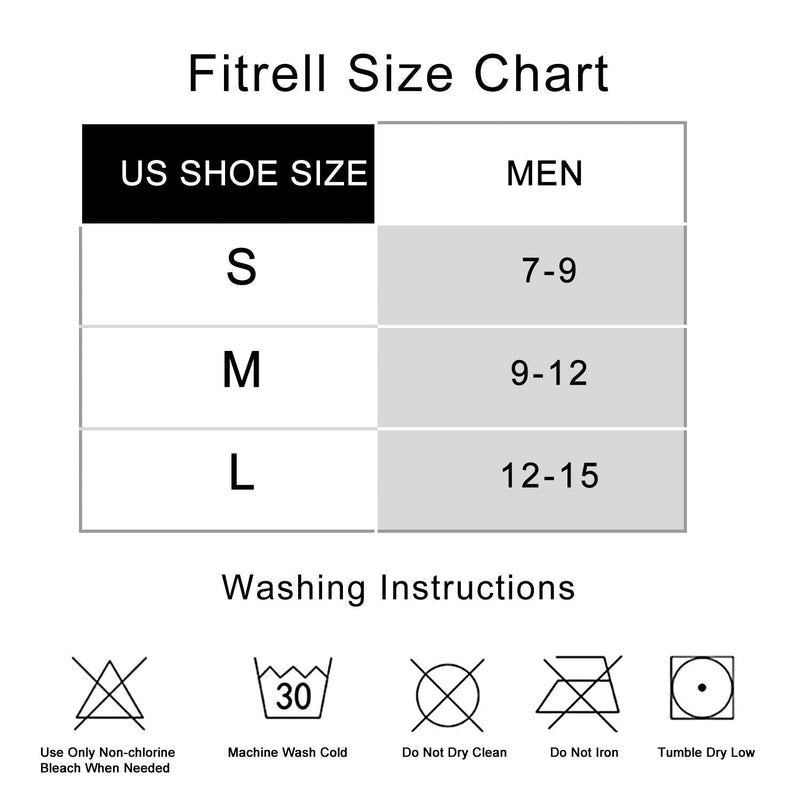 Fitrell 6 Pack Men's Ankle Running Socks Low Cut Cushioned Athletic Sports Socks 7-9/ 9-12/ 12-15 Dark Gray+gray - BeesActive Australia