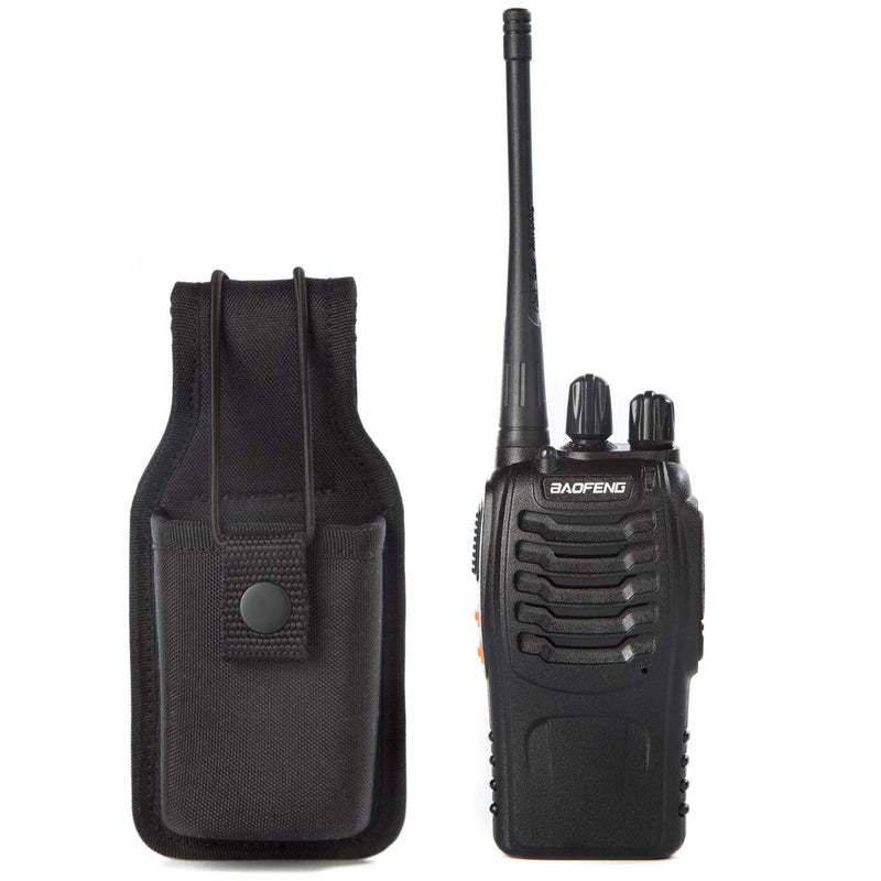 [AUSTRALIA] - Universal Radio Case Two Way Radio Holder Universal Pouch for Walkie Talkies Nylon Holster for Motorola Kenwood Icom HYT Arcshell baofeng UV5R UV82 888S F8HP Retevis H777 (1 Pack) 1 pack 