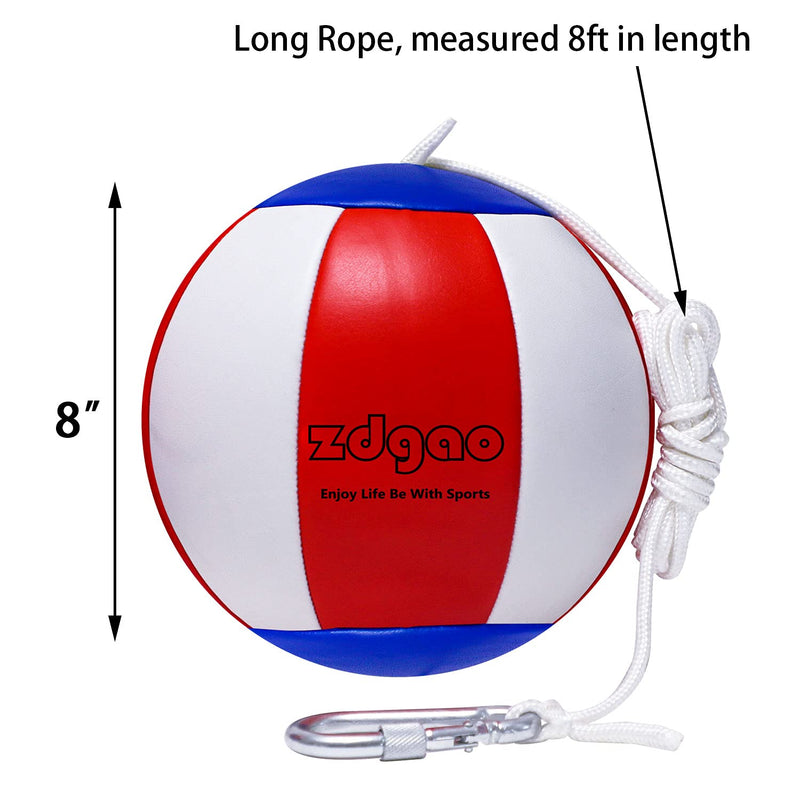 YDDS Tetherball Ball and Rope with Carabiner, Ball Pump with Needle, and Extra Rope for Replacement - BeesActive Australia