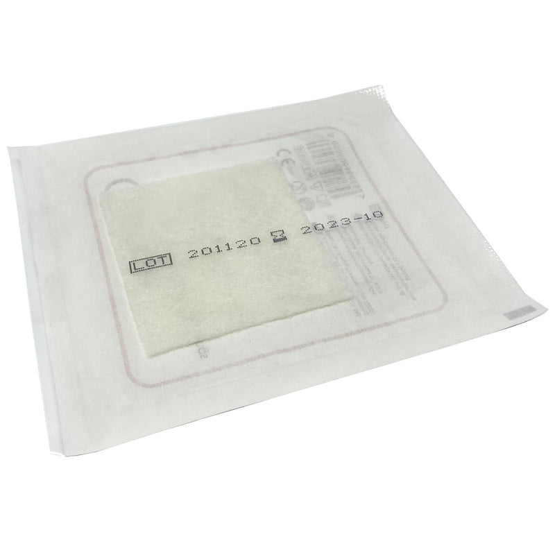 Pack of 10 Cutiderm Calcium Alginate Low Adherent Wound Dressing 5cm x 5cm - Suitable for cuts and lacerations, Post Surgical Wounds, exuding Wound Including venous, arterial and Diabetic ulcers 5x5 cm (Pack of 10) - BeesActive Australia