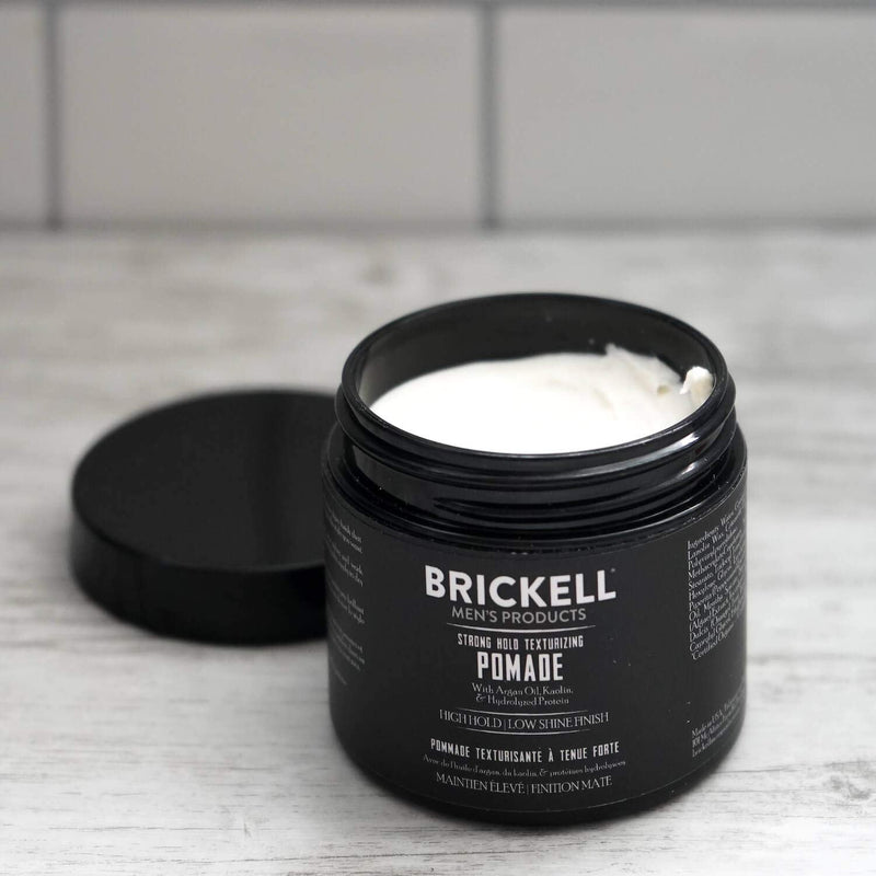 Brickell Men's Strong Hold Texturizing Pomade For Men, Natural and Organic, Pliable Fiber Pomade, 59 ml, Scented - BeesActive Australia