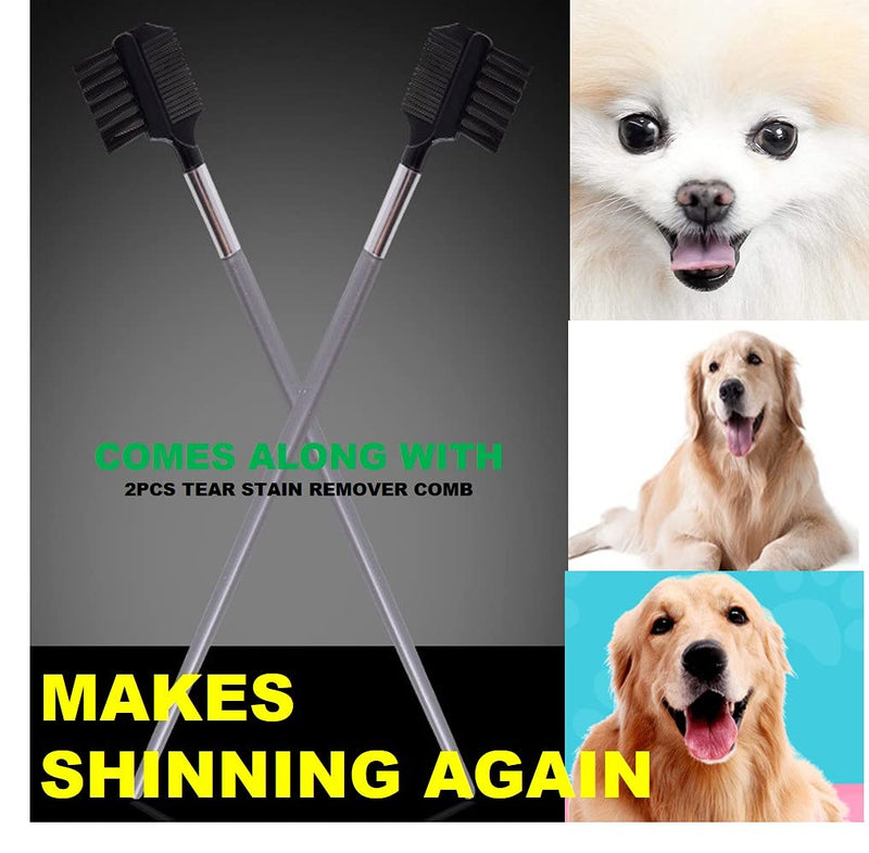 Undercoat Rake, Dog Brush, Deshedding Brush, Dog Brush for Shedding, Dog Deshedding Brush, Dog Shedding Brush Deshedding Tool for Long Haired Pets Cats or Dogs, Saving Safe Fast 1+2 pcs - BeesActive Australia