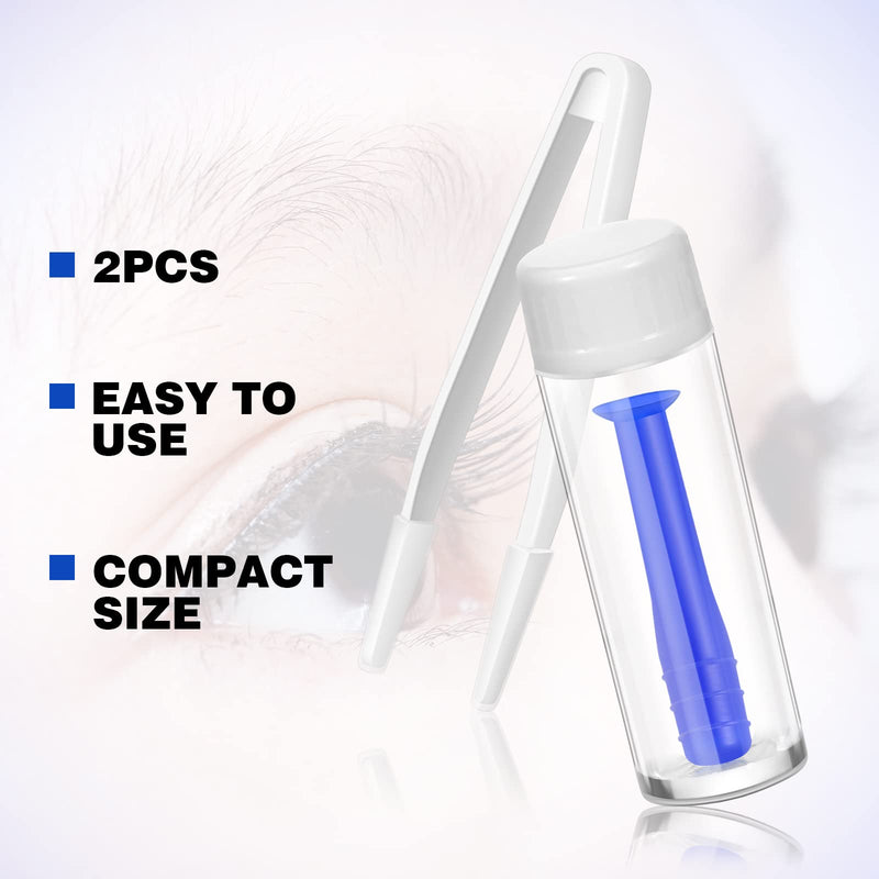 Contact Lens Remover Scleral Lens Remover Inserter Soft Contact Suction Holder Remover with Ventless Bottles and White Tweezers - BeesActive Australia