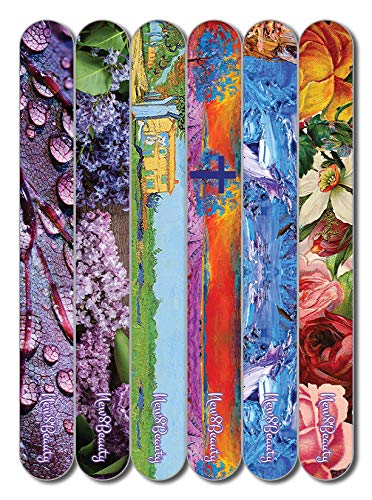 Spanish Christian Emery Board - Faith Hope Love (12-Pack) - Professional Nail File Set - 150/150 Grit - Stocking Stuffers Premium Quality Gift Ideas for Women and Men - BeesActive Australia