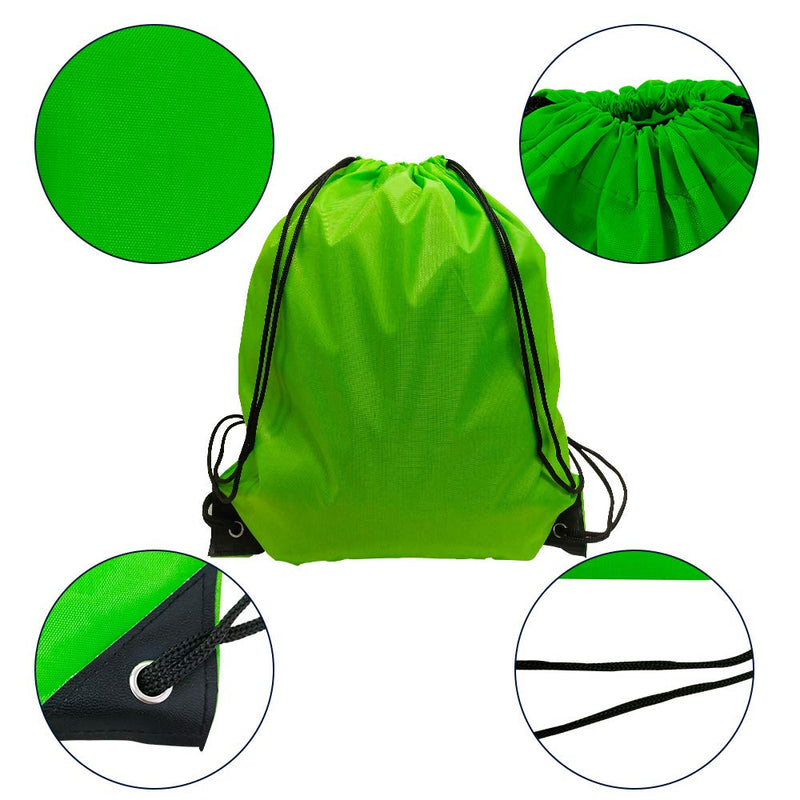 Drawstring Backpack Bulk Nylon Drawstring Bag Sring Backpack cinch Bags Sport 12 Color 12 Colors 12 PCS - BeesActive Australia