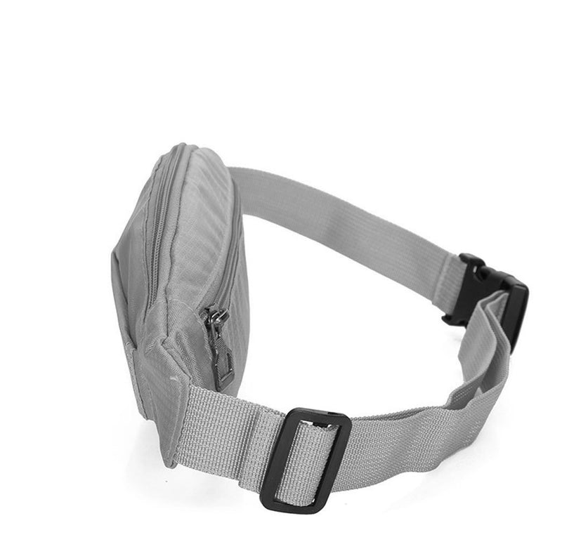 [AUSTRALIA] - Baobeir Running Belt Multi-Functional Waist Pack，iPhone 11 XS 8 8 Plus iPhone Holder for Runners, Sports Bag for Running, Hiking, Gym, Waterproof &Breathable&Reflective Fitness Accessories Gray 