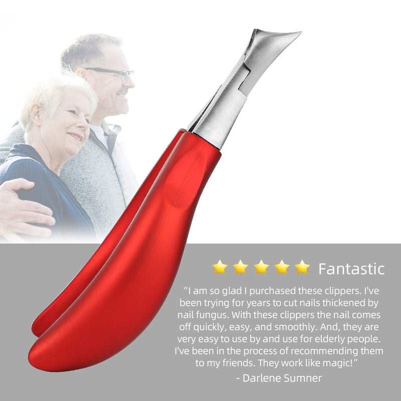 Toenail clippers for elderly, Used For Thick Toenails 、Fungi Toenails 、Ingrown Toenails. Long Handle, Leather Packaging, Safe Storage … Thick nails - BeesActive Australia