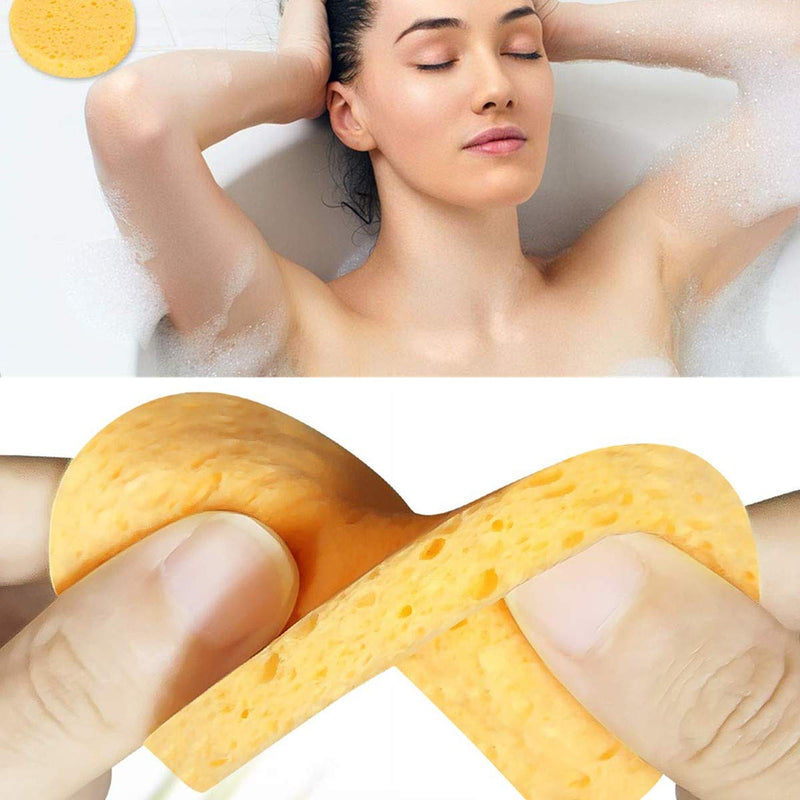 36 Pcs Facial Sponge Compressed Face Cleansing Washing Sponge Makeup Tool for Facial Cleansing Exfoliating Spa Massage Makeup Removal - BeesActive Australia