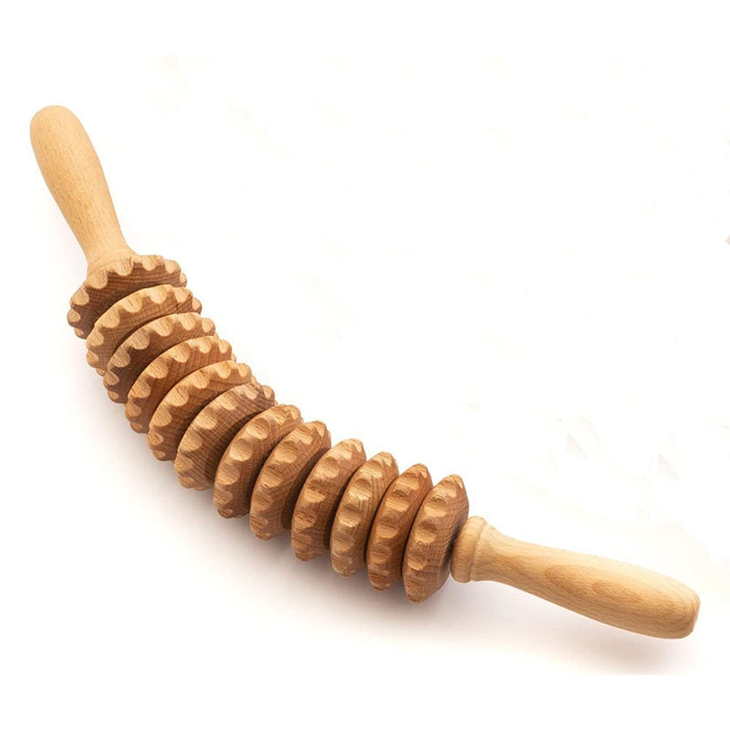 Tuuli Accessories Anti Cellulite Massage Roller Tool Massager Thigh Maderotherapy Wooden - BeesActive Australia