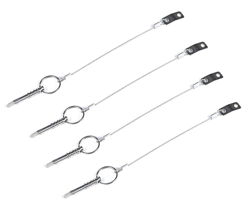 Boat Pins Quick Release W/Lanyard Prevent Loss, Stainless Steel Bimini Top Pin Pack of 4 - BeesActive Australia