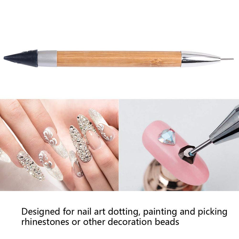 Nail Punctuation Pen for Nail Art Double-Pointed Pen Nail Art Pen Nail Salon Accessories Picker Rhinestone Beads - BeesActive Australia