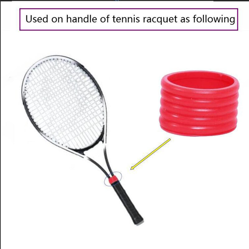 Keproving 6pcs Tennis Racket Handle Grip Ring Tennis Racket Band Rings Overgrip Protector Fix Ring for Tennis Racquet Handle - BeesActive Australia