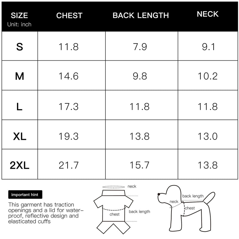 Dog Rain Jacket Adjustable Puppy Dog Raincoats Waterproof Dog 4 Legs Raincoats Coat for Small Medium Dogs Poncho with Reflective Strap Pet Raincoat with Reflective Stripe and Leash Hole Large Pink - BeesActive Australia