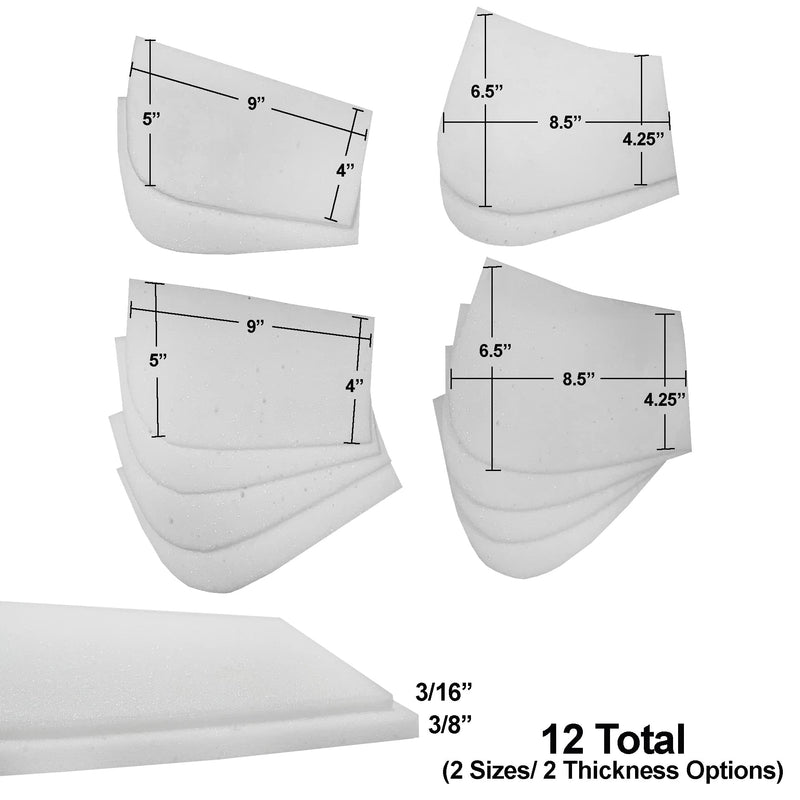 Equine Comfort Products Memory Foam Inserts White, 12 Pack - BeesActive Australia