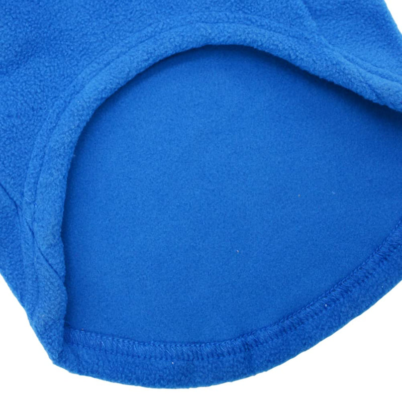 Dog Fleece Vest Soft Winter Jacket Sweater with D-Ring Leash Cold Weather Coat Hoodie for Small Medium Large Dogs L Blue - BeesActive Australia