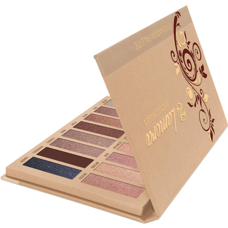 Best Pro Eyeshadow Palette Makeup - Matte Shimmer 16 Colors - Highly Pigmented - Professional Nudes Warm Natural Bronze Neutral Smoky Cosmetic Eye Shadows Nude Exposed - BeesActive Australia