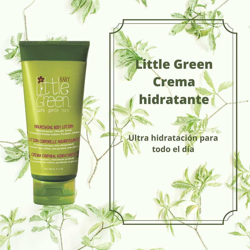 Little Green Nourishing Baby Lotion. Moisturizing Baby Body Lotion for Dry Skin and Sensitive Skin. Enriched with Shea Butter, Aloe, Avocado Oil, and Vitamin E to Nourish Skin. 6 fl. Ounces (LGBBLT6) - BeesActive Australia