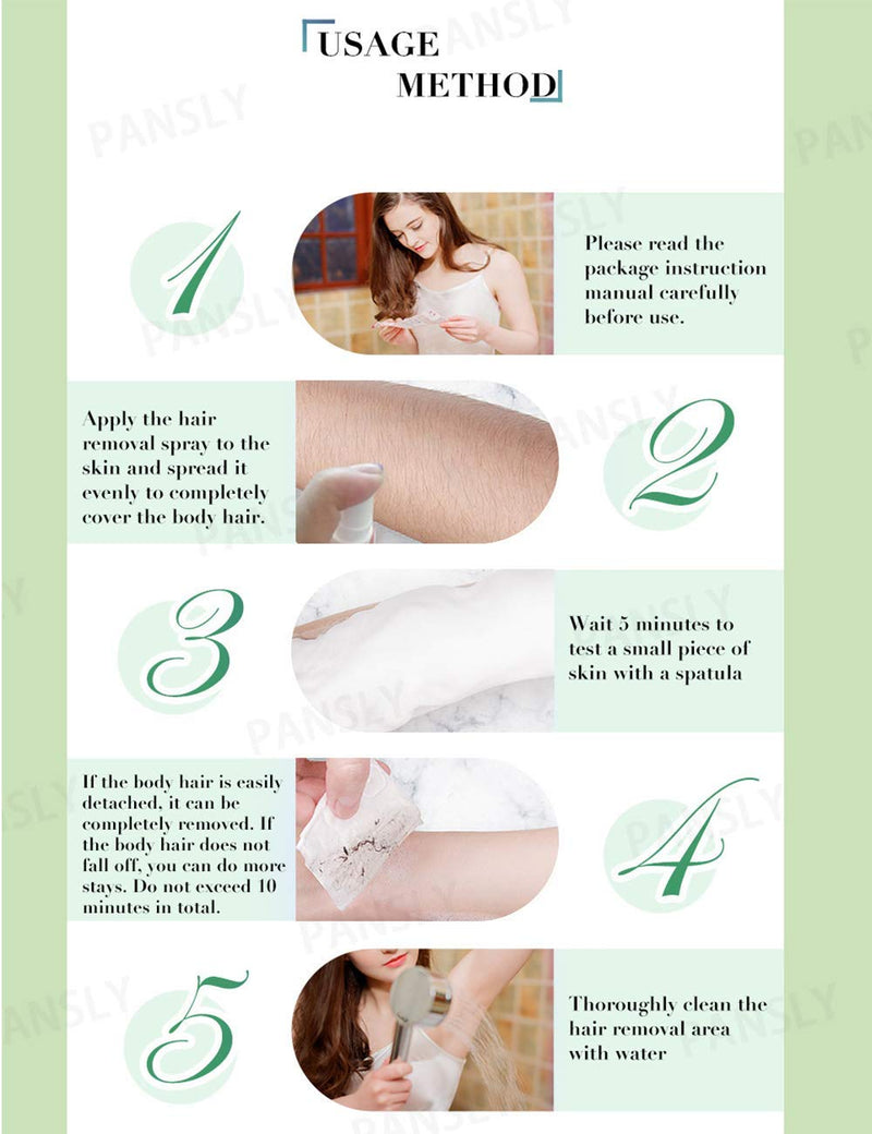 Hair Removal Spray Foam For Women and Man, 8 Minutes Gentle Hair Removal Cream for Underarm, Arm, Leg, Bikini Areas, 30ML - BeesActive Australia