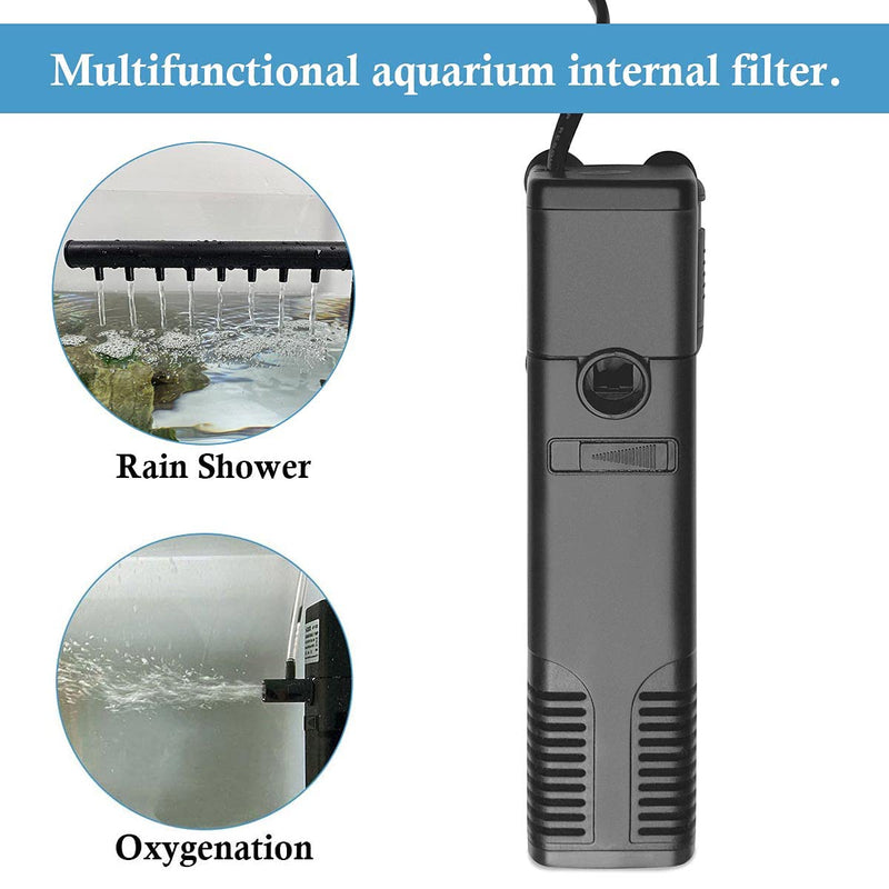 FEDOUR Submersible Aquarium Internal Filter, Filter with Water Pump for Fish Tank up to 35 Gallon for 5-35 gallon-new - BeesActive Australia