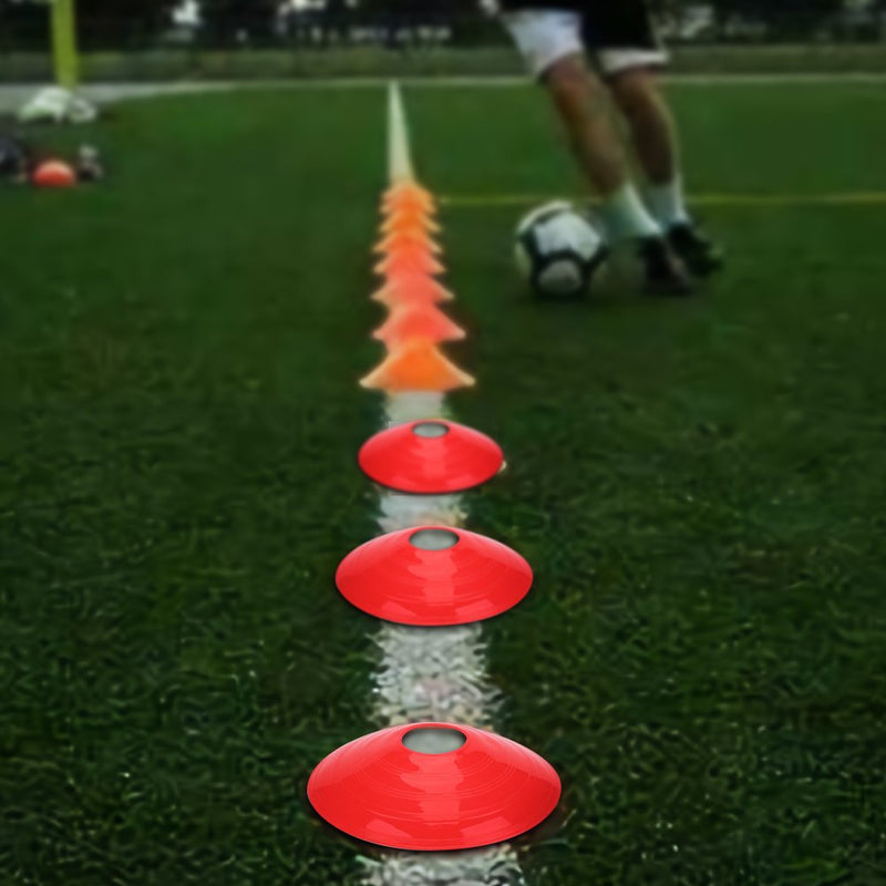 VGEBY1 Soccer Cones, Practical Field Cone Discs Marker for Soccer Football Sports Speed Training Red - BeesActive Australia