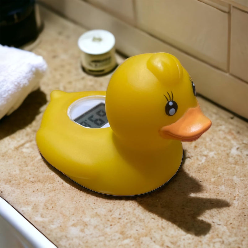 ZSquared Accessories Baby/Infant Bath Floating Toy Water Duck Safety Thermometer with Temperature Warning (Lady Duck) - BeesActive Australia