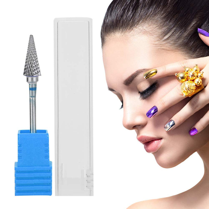Nail Drill Bits,Tungsten Steel Nail Art Manicure Drill Bits Electric Pedicure Manicure Grinding Head Nail Polishing Accessory Portable Electric Nail Drill (Blue) - BeesActive Australia