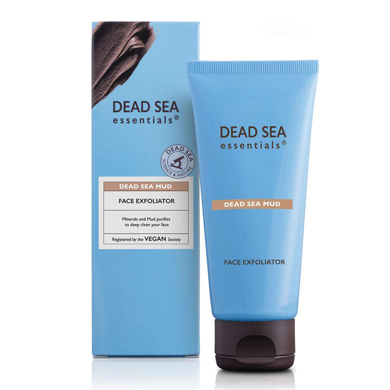 Dead Sea Essentials Mud Face Exfoliator-Dead Sea Minerals & Mud Powered Facial Exfoliator-All Skin Types-Made in Israel-Clean Cruelty Free Skincare-Travel Ready – 3.38 Fl oz-100 ml - BeesActive Australia