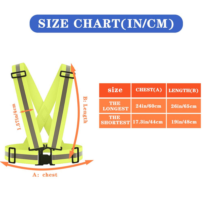 AYKRM 9 Color Reflective Vest with Hi Vis Bands, Fully Adjustable & Multi-Purpose: Running, Cycling, Motorcycle Safety, Dog Walking - High Visibility RED S-XL - BeesActive Australia