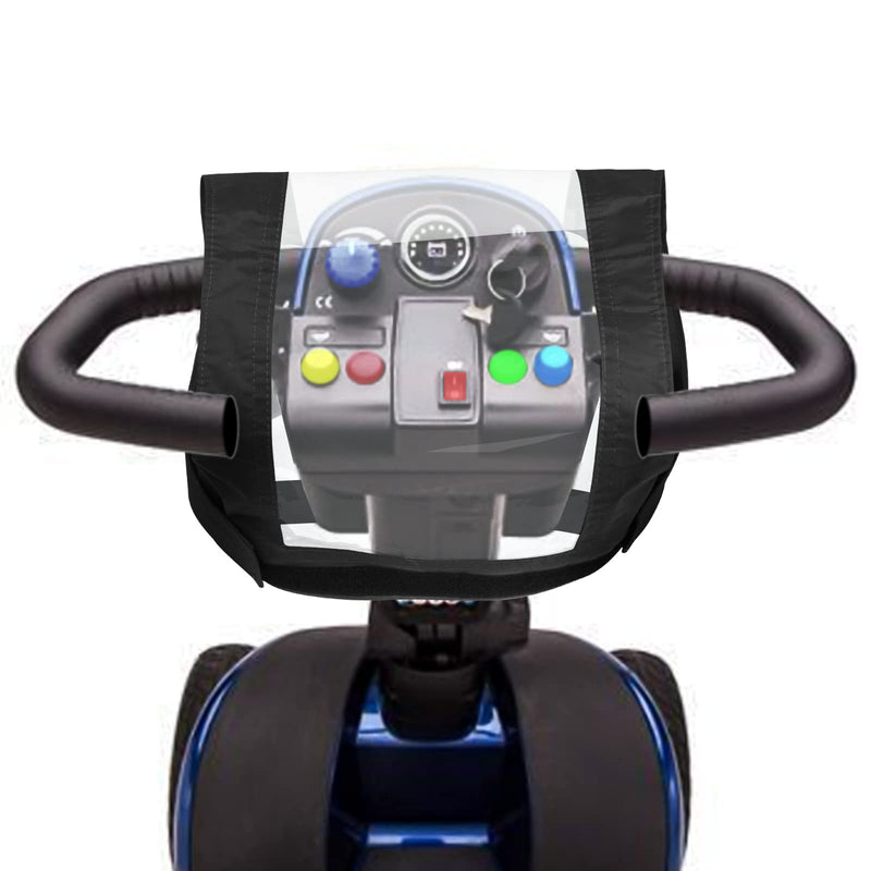 Delilxike Mobility Scooter Control Panel/Tiller Cover/Console Cover Waterproof -Easy Fix -Rain Protector-Black - BeesActive Australia