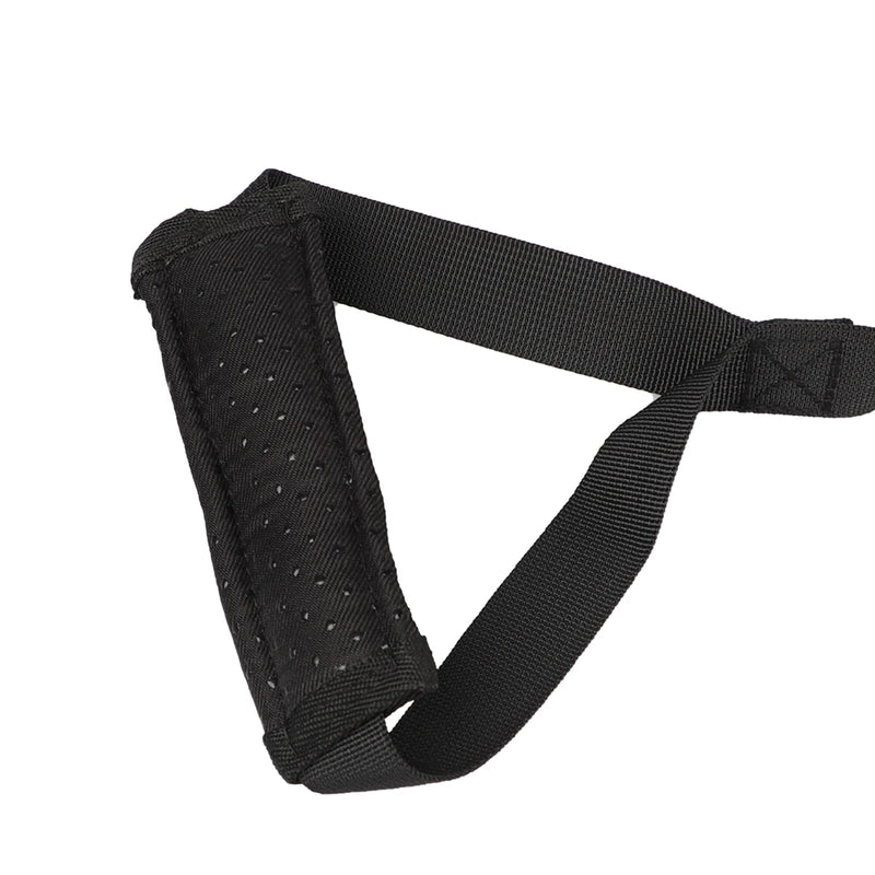 Foot Mobility Aid Tool Multi-Loop Adjustable Leg Lifting Strap Rigid Foot Lifter Hand Grip Foot Lifting Device Portable Padded Handgrips for Elderly Handicap Disabled Aids for Wheelchair Bed Couch Black B - BeesActive Australia