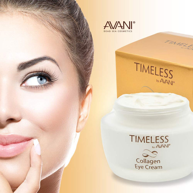 Timeless by AVANI Collagen Eye Cream | Enriched with Natural Plant Extracts, Vitamin E, & Collagen | Reduces Appearance of Fine Lines, Wrinkles, & Puffiness - 1.7 fl. oz. - BeesActive Australia