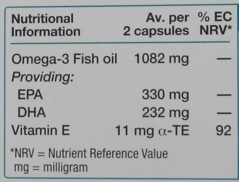 Vitabiotics Ultra Omega-3 Fish Oils Capsules with DHA EPA Nutritional Supplements for Heart Brain and Eye Vision Omega 3 Fish Oil - BeesActive Australia