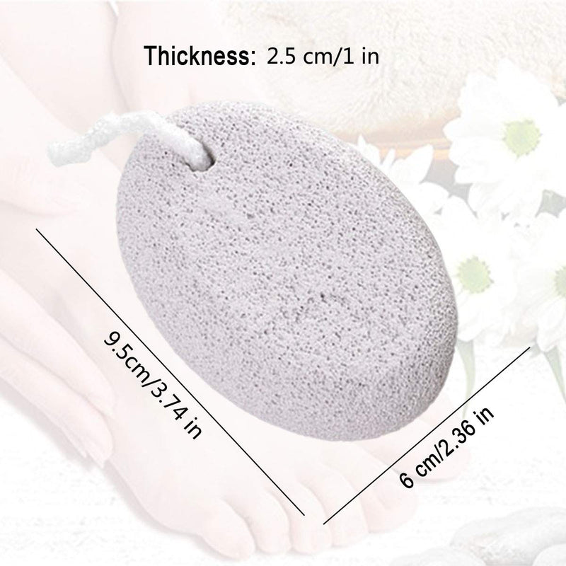 Natural Foot Pumice Stone,Gray Natural Pumice Lava Stone Pedicure Tool Household Cleaning Exfoliating Remove Dead Skin for Body Feet(2 Pack) - BeesActive Australia