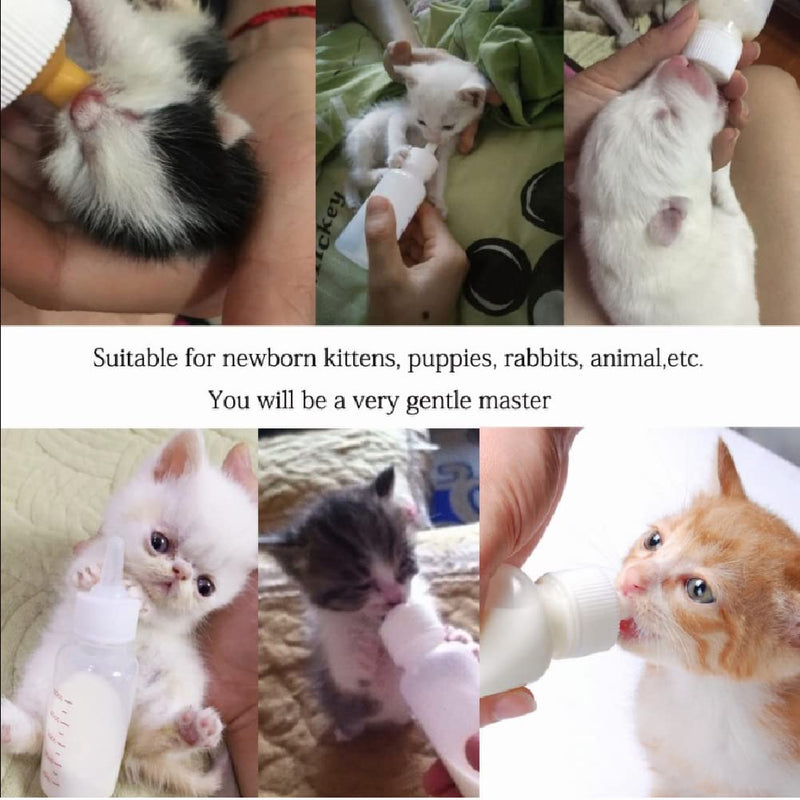 Pet Feeding Bottle Nipple, 15Pcs Soft Silicone Cat Dog Feeding Pacifier Pet Feeding Tool Accessory for Puppies Kittens Bunnies and Baby Ferrets - BeesActive Australia