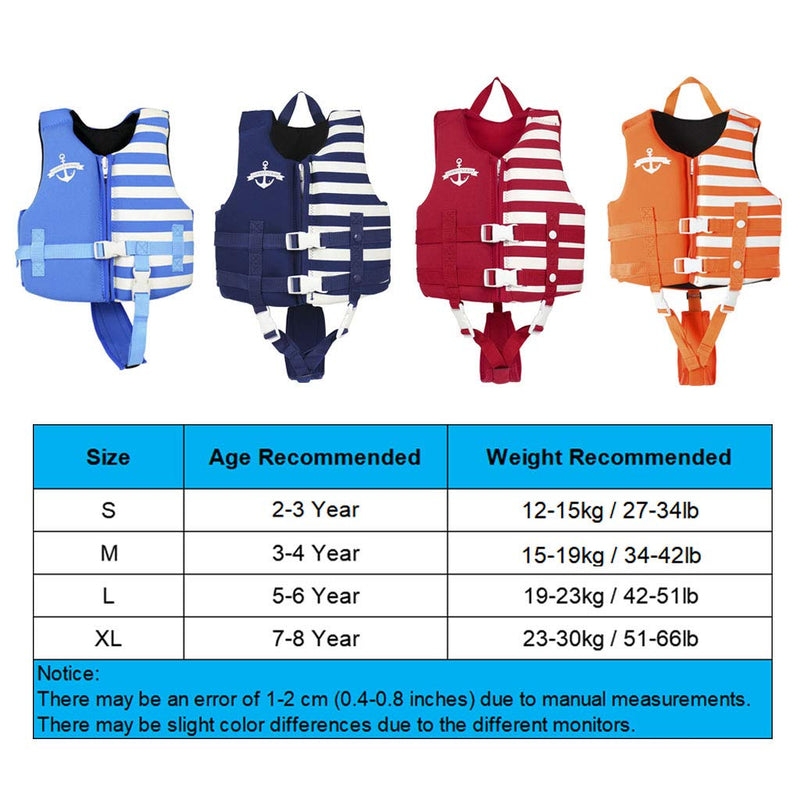 Gogokids Kids Swim Vest Child Float Jacket - Neoprene Swimsuit Swimming Learning Floatation Vest UPF 50+ for Toddler 2-8 Years, Up to 60 lbs B L / 5-6T - BeesActive Australia