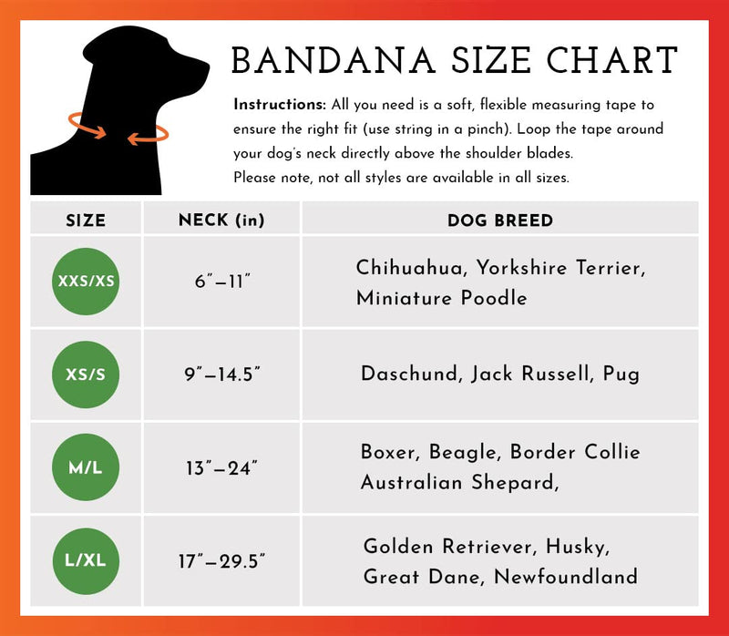 SPOT THE DOG! Reflective Bandana Bib Safety Apparel for All Dogs - Easy Fastening Closure, High Visibility Fluorescent Orange M-L 13"-24" - BeesActive Australia