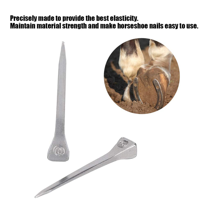 Weohoviy 250pcs Horseshoe Nail, Horseshoe Nails E3 Equestrian Sport Equipment for Horse Steel Nails - BeesActive Australia
