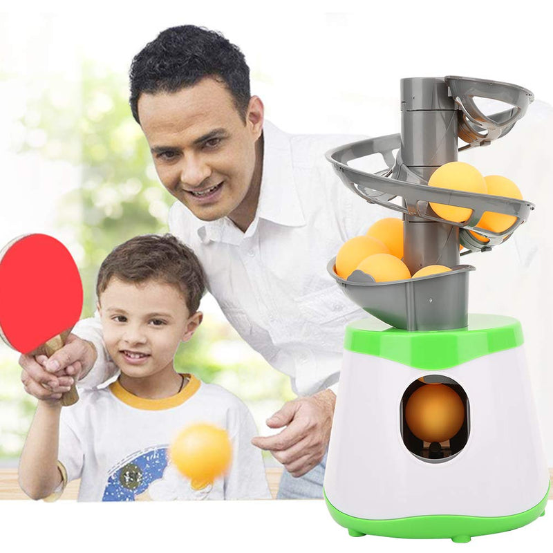 Table Tennis Trainer, Portable ABS Ping Pong Ball Automatic Launcher Table Tennis Practice Training Machine Children Entertainment Toy - BeesActive Australia
