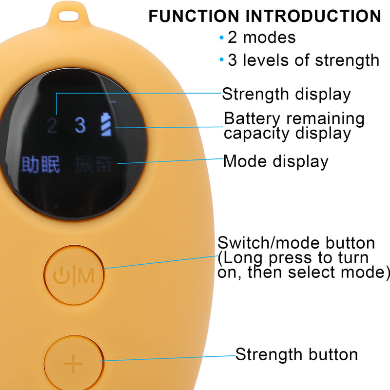 Holding Sleep Aid Device, Intelligent Micro-Current Sleeper, Sleep Quickly, Pulse Sleep Instrument, Insomnia Anxiety Machine (Yellow) Yellow - BeesActive Australia