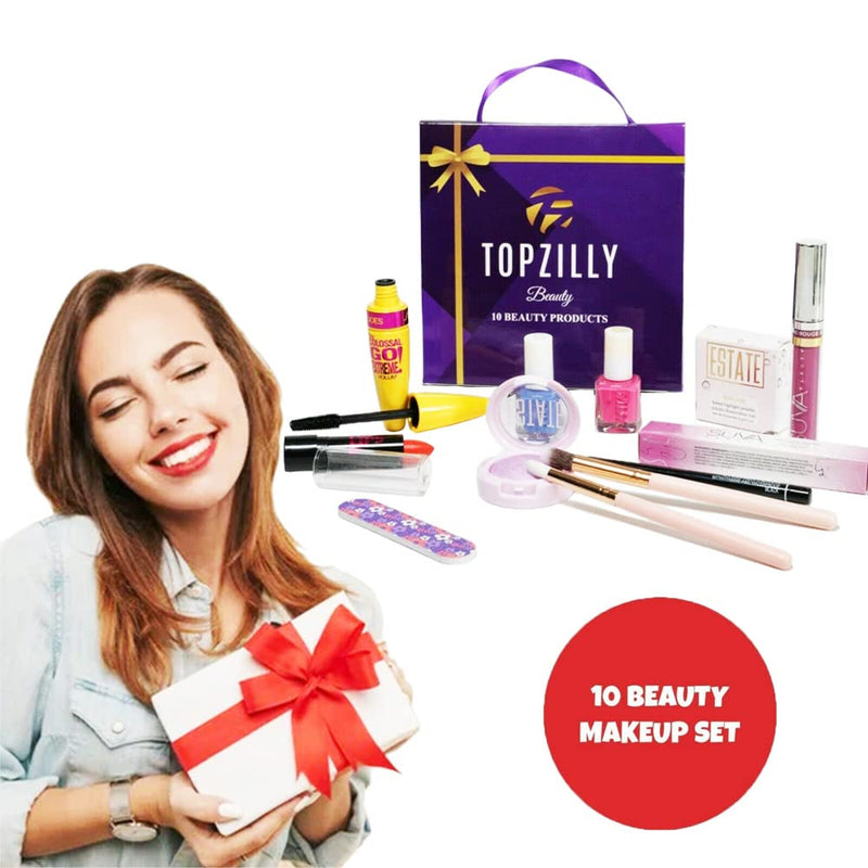 MAKEUP SETS FOR WOMEN GIFTS |10 pcs Beauty Make Up Cosmetic Set Kit Bag Lucky Dip Girls Christmas Present Gift - BeesActive Australia