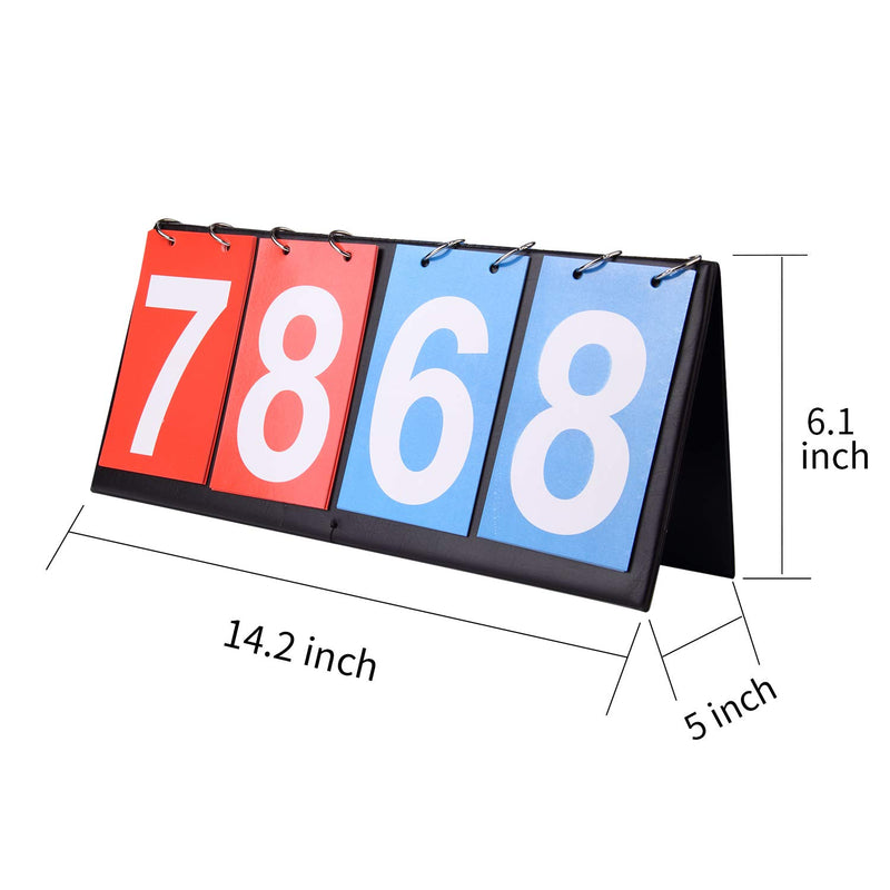 HRLORKC Scoreboard Score Keeper Score Flipper for Basketball Tennis Sports - BeesActive Australia