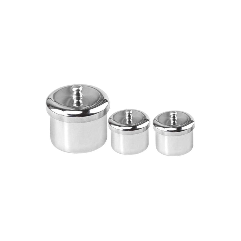 3pcs/set Nail Art Powder Liquid Cup, Stainless Steel Acrylic Nail Tips Cup Dappen Dish Liquid Powder Holder Container Nail Art Equipment Tools as shown - BeesActive Australia