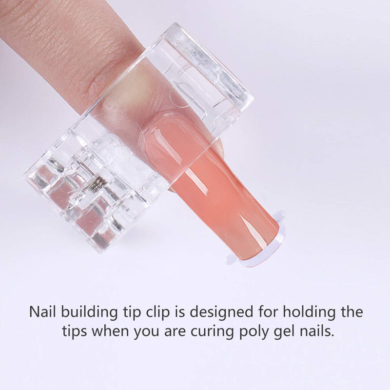 Polygel Nail Dual Forms with Dual Nail Form Clips Kit 108PCS for Quick Building Polygel Extension Nail Dual Forms Acrylic Nails forms Nail Art Tool - BeesActive Australia