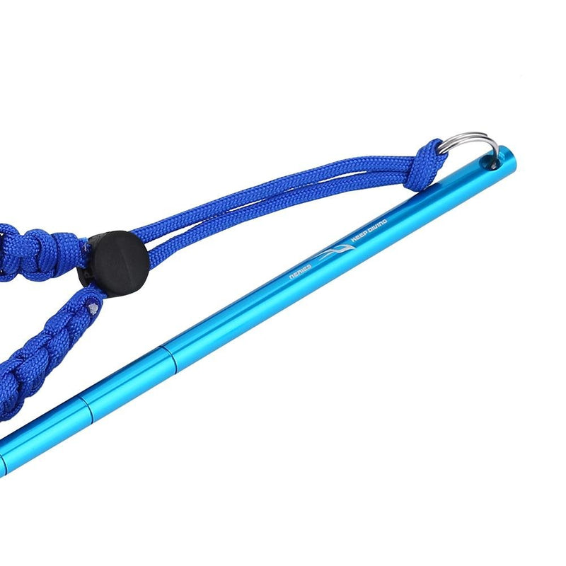 [AUSTRALIA] - Diving Stick, 34cm Aluminum Alloy Noise Maker Rod Pointer with Adjustable Wrist Lanyard Accessories Royal Blue 