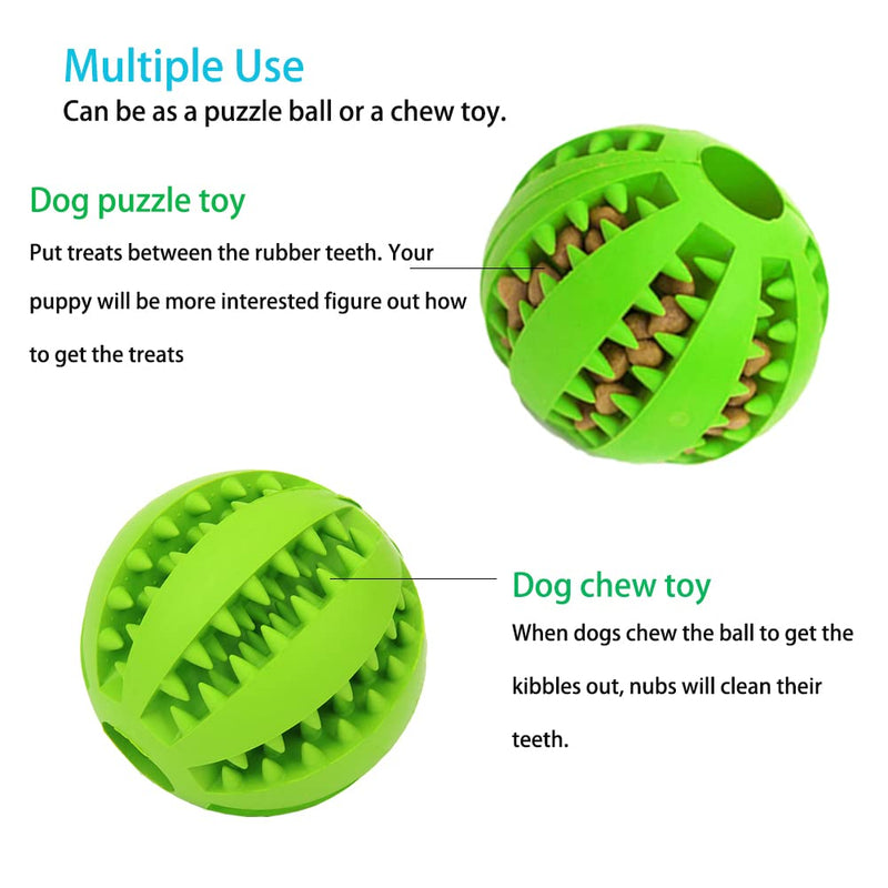 Volacopets 2 Pack Dog Puzzle Toys, Interactive Dog Toys for Small Dogs, Slow Feeder, Puppy Toys for Treat Dispensing, Dog Balls for Teeth Cleaning Chewing Black - BeesActive Australia